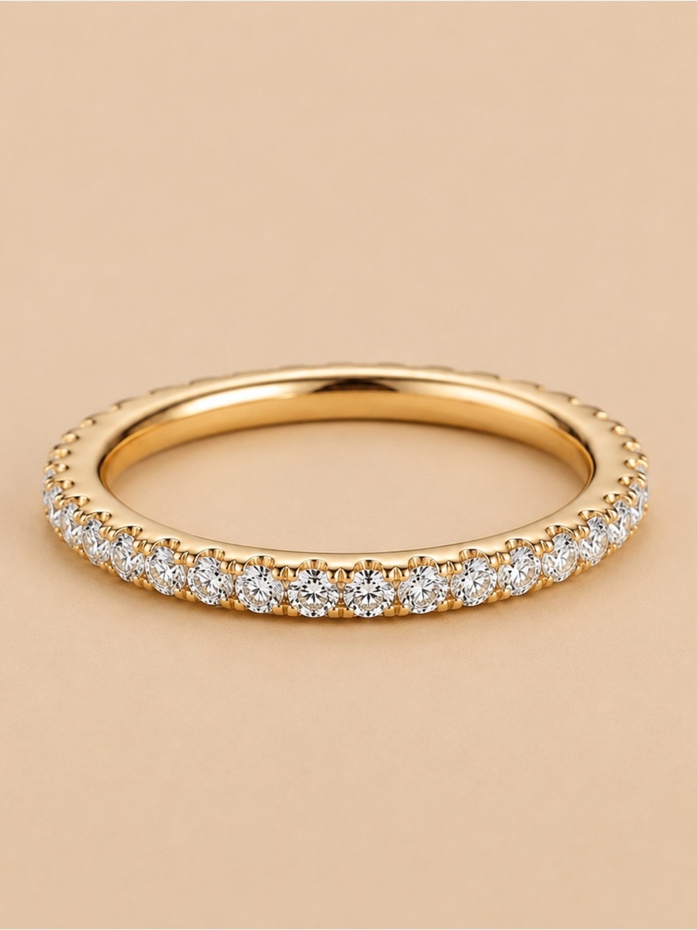 Gold Diamond Eternity Band D233